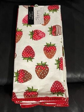 Nicole Miller Home  Kitchen Towels, Chocolate Strawberries, Set of 3